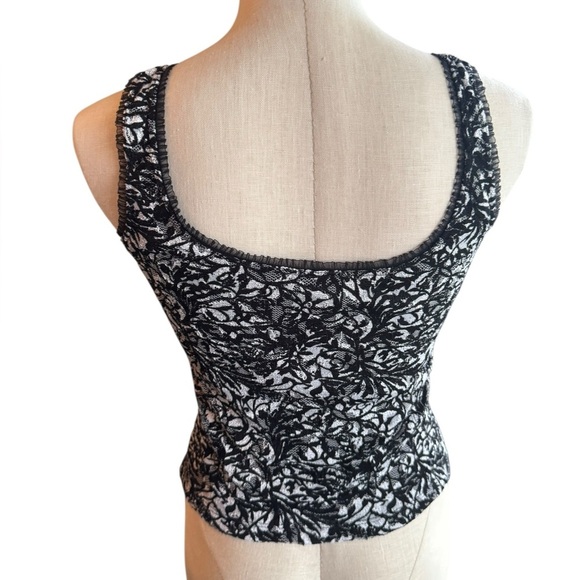 Y2K Lace Floral WHBM Tank Made in USA size Small - Picture 5 of 8